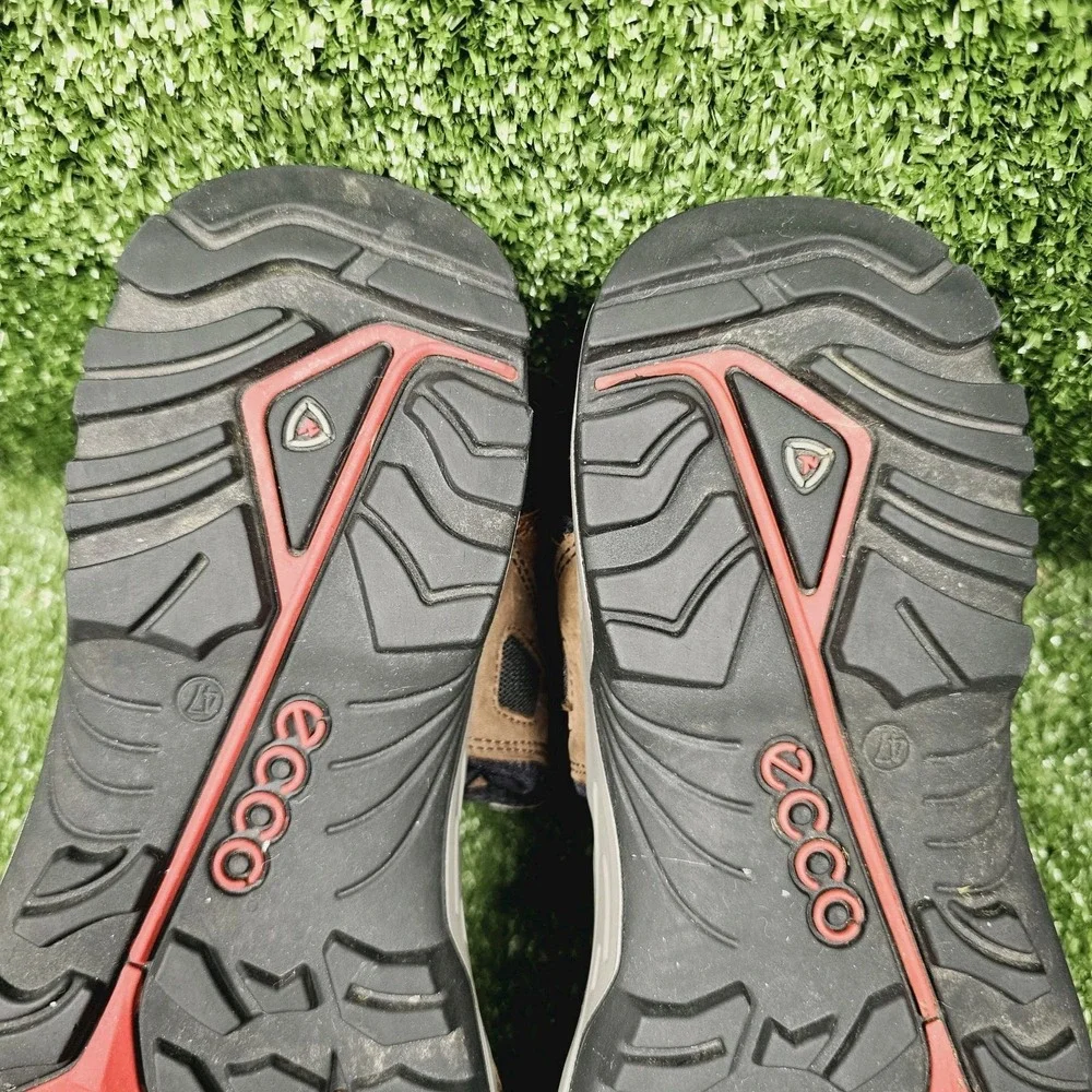 Ecco Yucatan Brown Leather Strappy Athletic Outdoor Hiking Sandals Mens 47 US 13